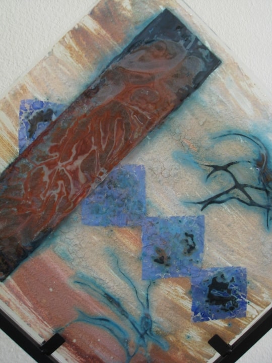 Square Metal Inclusion Piece - Close Up