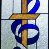 Stained Glass Cross Pattern, Music Clef - Image 2