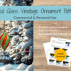 Vintage Christmas Ornament - Fused Glass Pattern